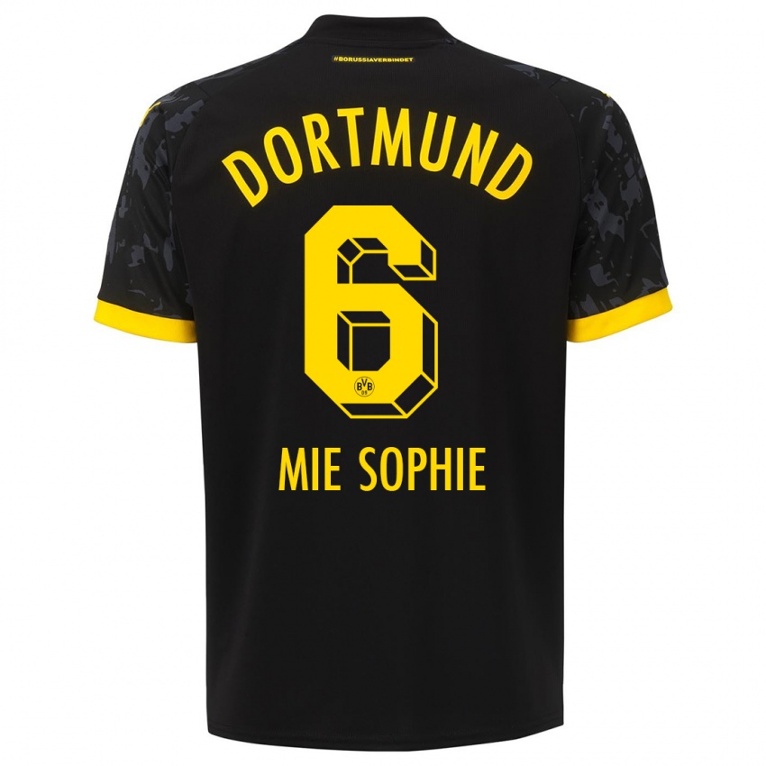 Kinder Sando Mie Sophie #6 Schwarz Auswärtstrikot Trikot 2023/24 T-Shirt Österreich