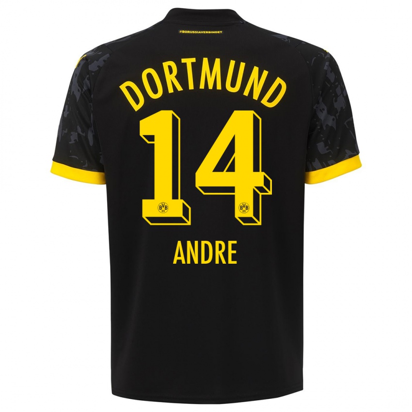 Kinder Fuhr Andre #14 Schwarz Auswärtstrikot Trikot 2023/24 T-Shirt Österreich