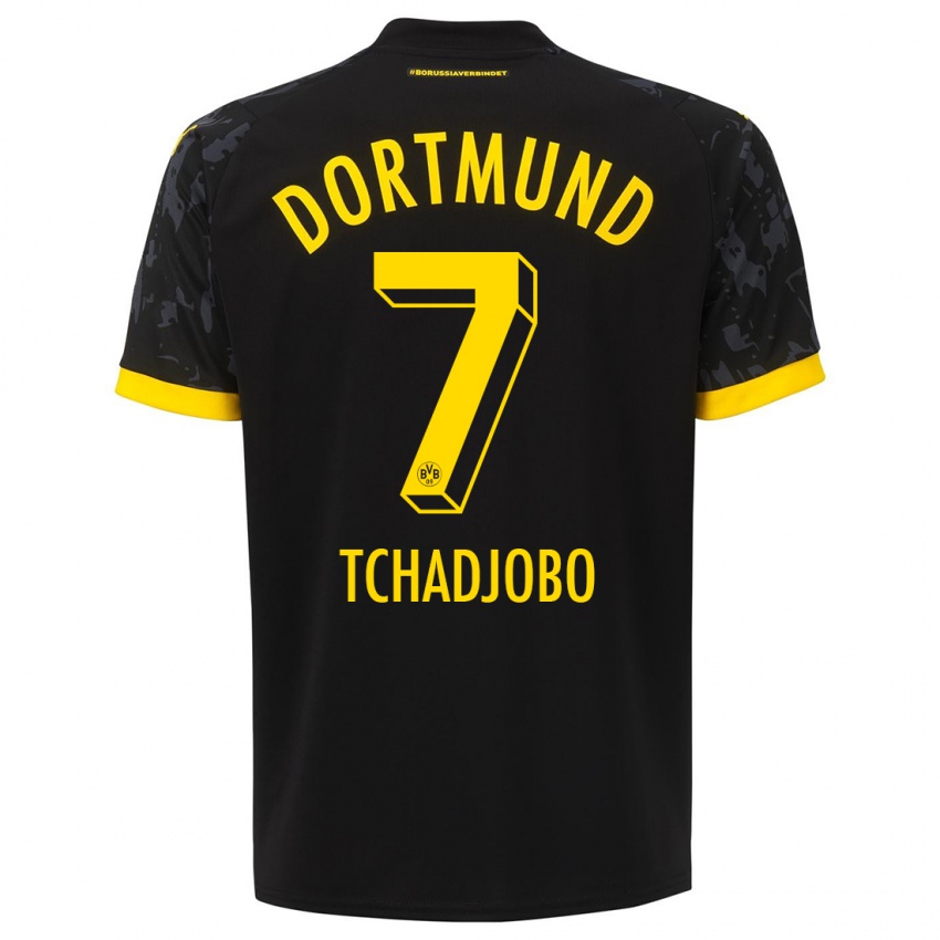 Kinder Dia Tchadjobo #7 Schwarz Auswärtstrikot Trikot 2023/24 T-Shirt Österreich