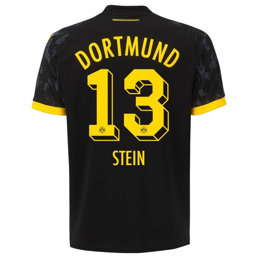 Kinder Daniel Stein #13 Schwarz Auswärtstrikot Trikot 2023/24 T-Shirt Österreich