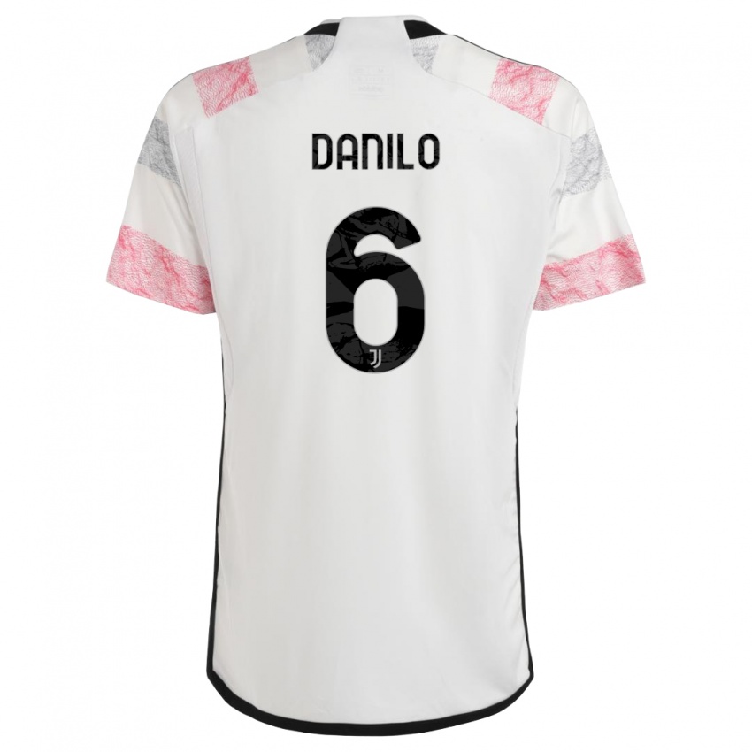 Kinder Danilo #6 Weiß Rosa Auswärtstrikot Trikot 2023/24 T-Shirt Österreich