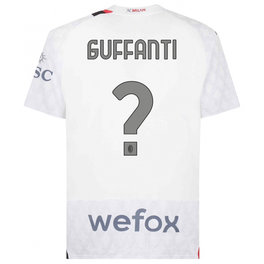 Kinder Alessandro Guffanti #0 Weiß Auswärtstrikot Trikot 2023/24 T-Shirt Österreich