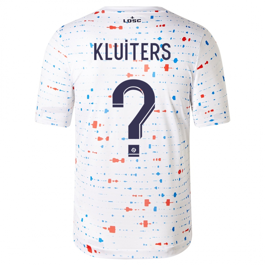 Kinder Luuk Kluiters #0 Weiß Auswärtstrikot Trikot 2023/24 T-Shirt Österreich