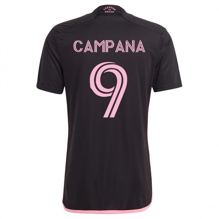 Kinder Leonardo Campana #9 Schwarz Auswärtstrikot Trikot 2023/24 T-Shirt Österreich