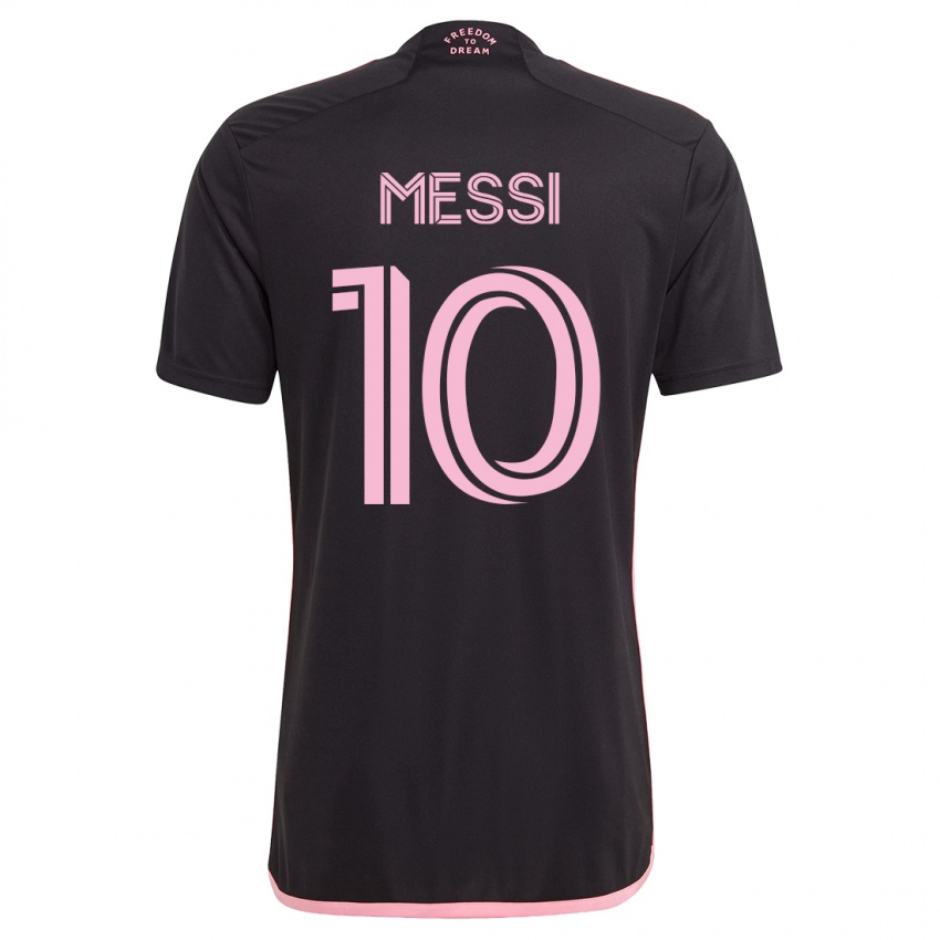 Kinder Lionel Messi #10 Schwarz Auswärtstrikot Trikot 2023/24 T-Shirt Österreich