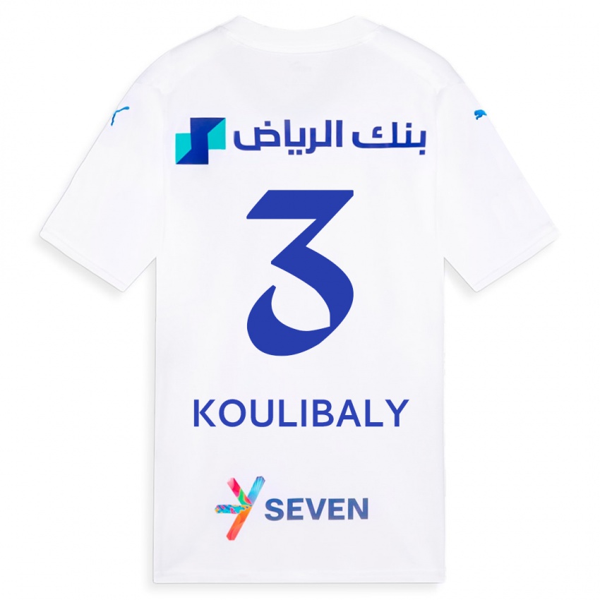 Kinder Kalidou Koulibaly #3 Weiß Auswärtstrikot Trikot 2023/24 T-Shirt Österreich