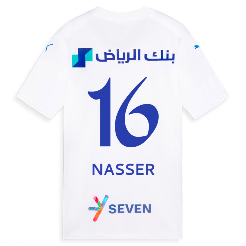 Kinder Nasser Al-Dawsari #16 Weiß Auswärtstrikot Trikot 2023/24 T-Shirt Österreich