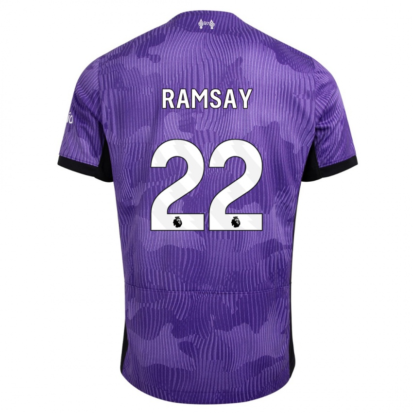 Kinder Calvin Ramsay #22 Lila Ausweichtrikot Trikot 2023/24 T-Shirt Österreich