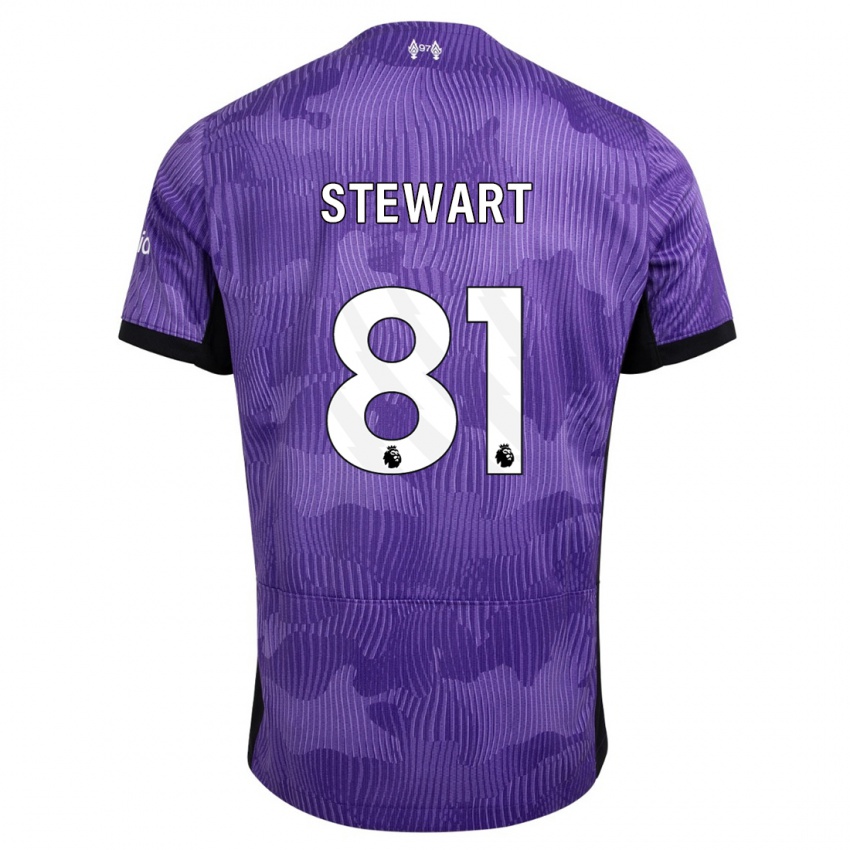 Kinder Layton Stewart #81 Lila Ausweichtrikot Trikot 2023/24 T-Shirt Österreich