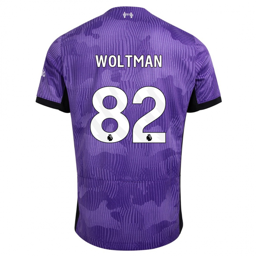 Kinder Max Woltman #82 Lila Ausweichtrikot Trikot 2023/24 T-Shirt Österreich