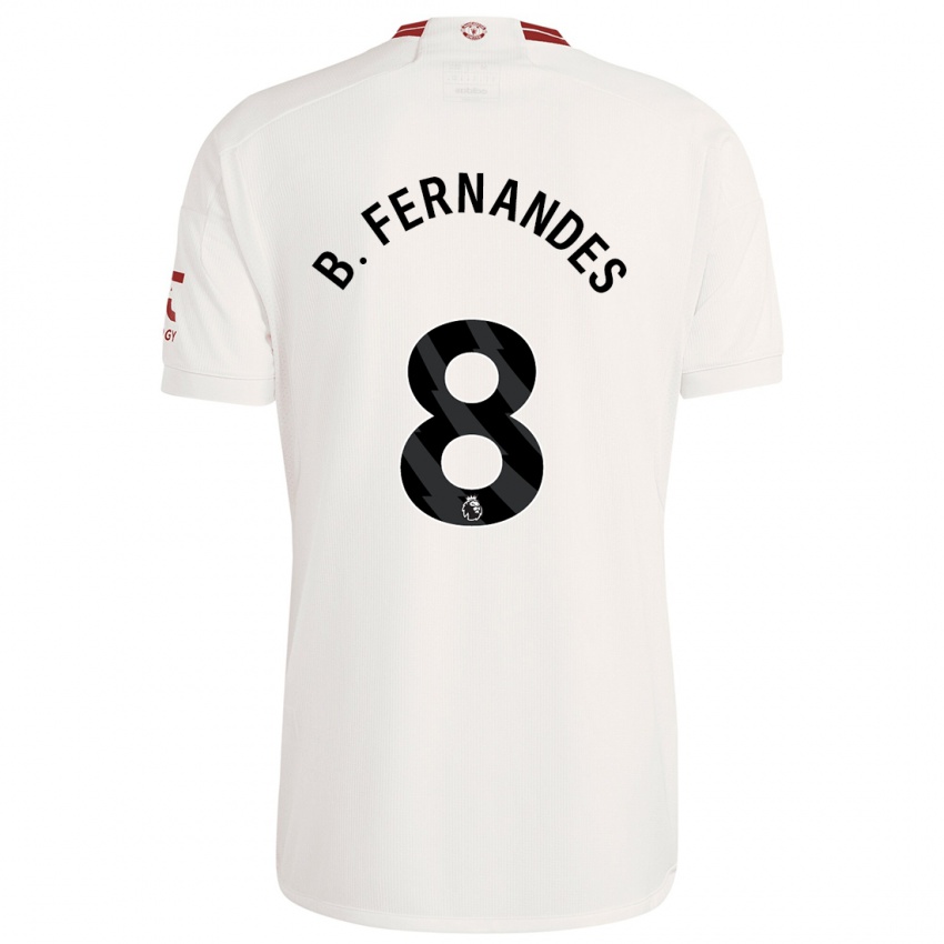 Kinder Bruno Fernandes #8 Weiß Ausweichtrikot Trikot 2023/24 T-Shirt Österreich