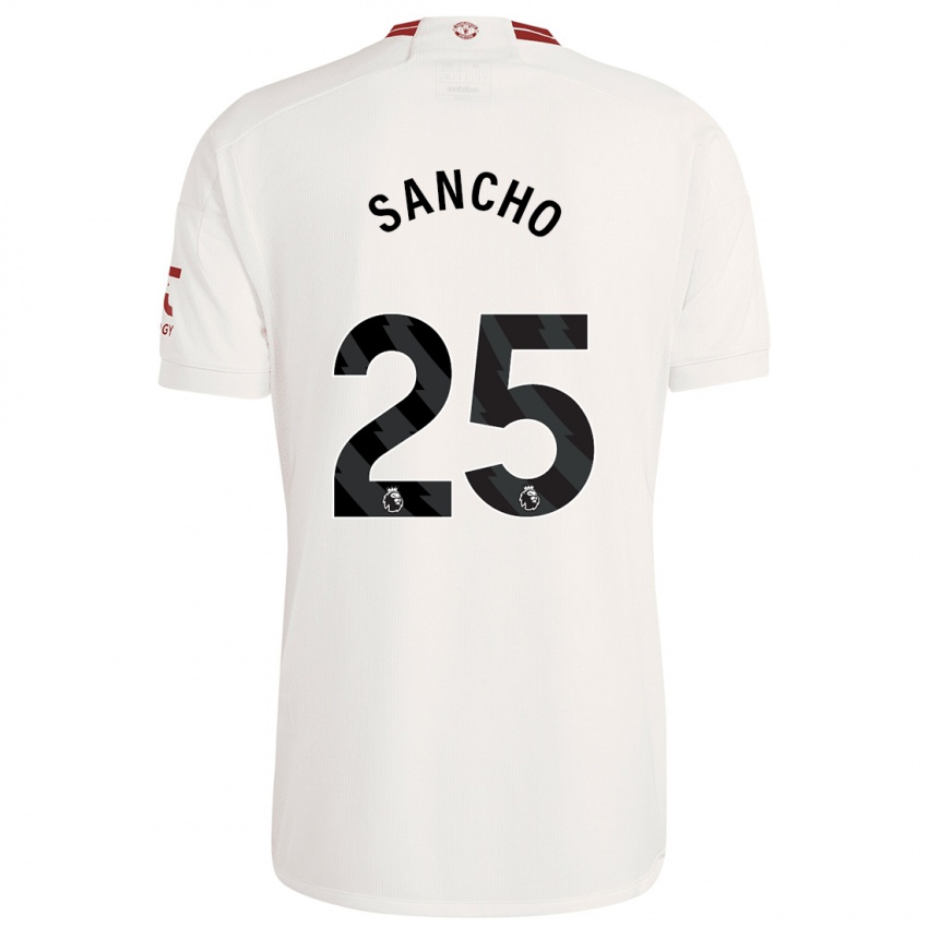 Kinder Jadon Sancho #25 Weiß Ausweichtrikot Trikot 2023/24 T-Shirt Österreich