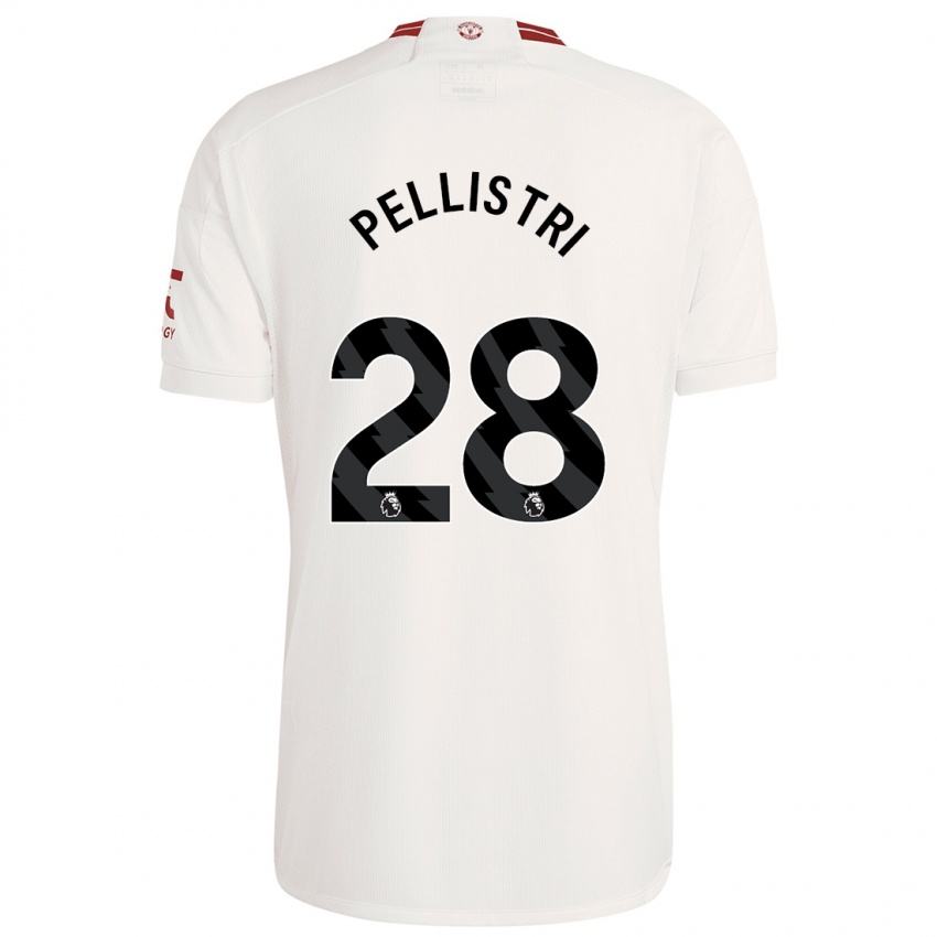 Kinder Facundo Pellistri #28 Weiß Ausweichtrikot Trikot 2023/24 T-Shirt Österreich