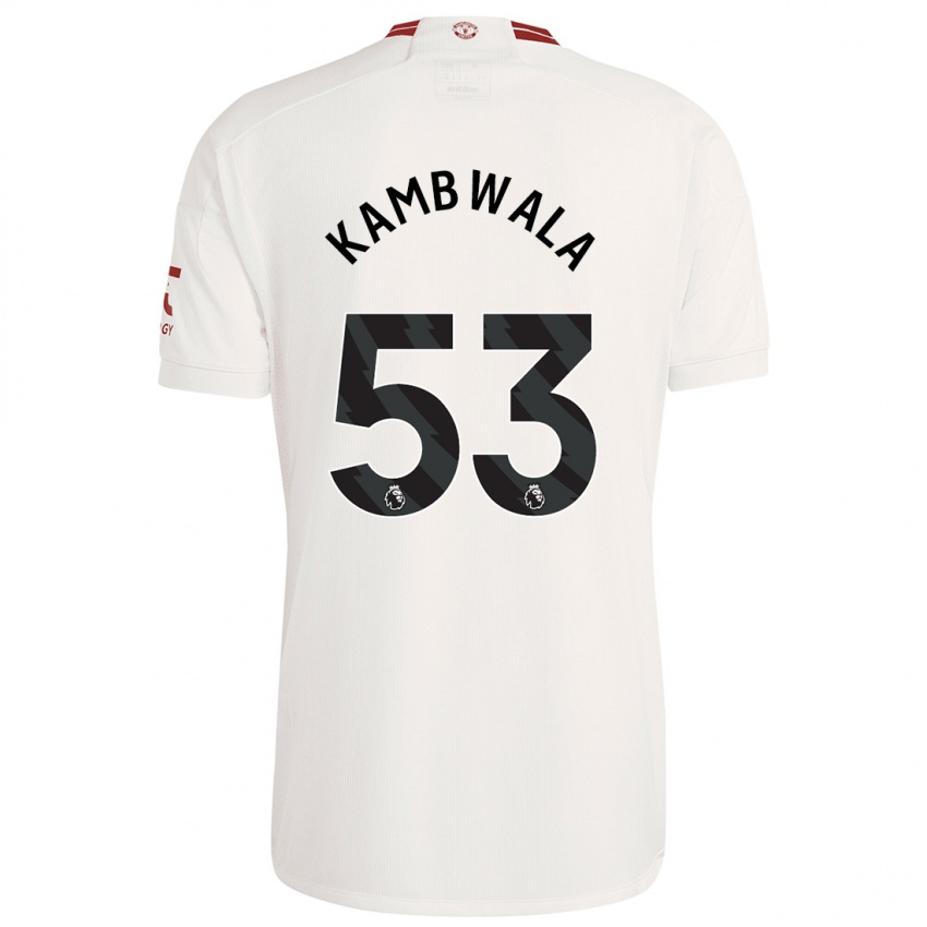 Kinder Willy Kambwala #53 Weiß Ausweichtrikot Trikot 2023/24 T-Shirt Österreich