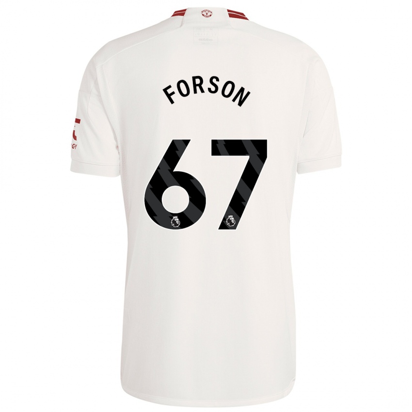 Kinder Omari Forson #67 Weiß Ausweichtrikot Trikot 2023/24 T-Shirt Österreich