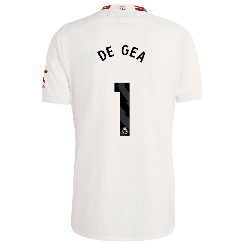 Kinder David De Gea #1 Weiß Ausweichtrikot Trikot 2023/24 T-Shirt Österreich