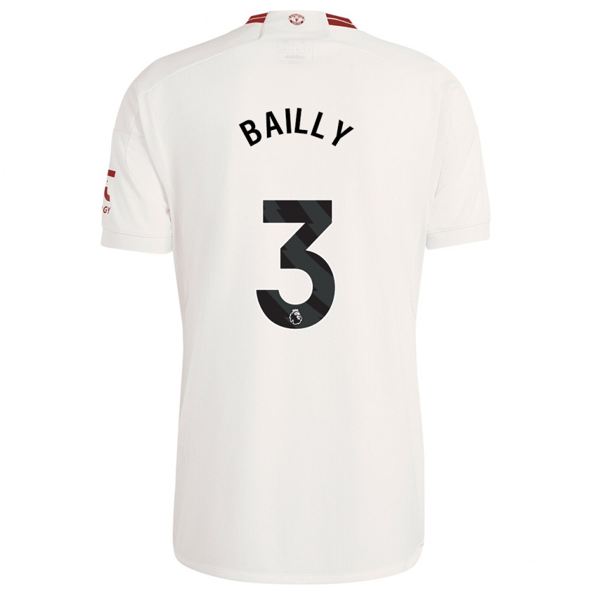 Kinder Eric Bailly #3 Weiß Ausweichtrikot Trikot 2023/24 T-Shirt Österreich