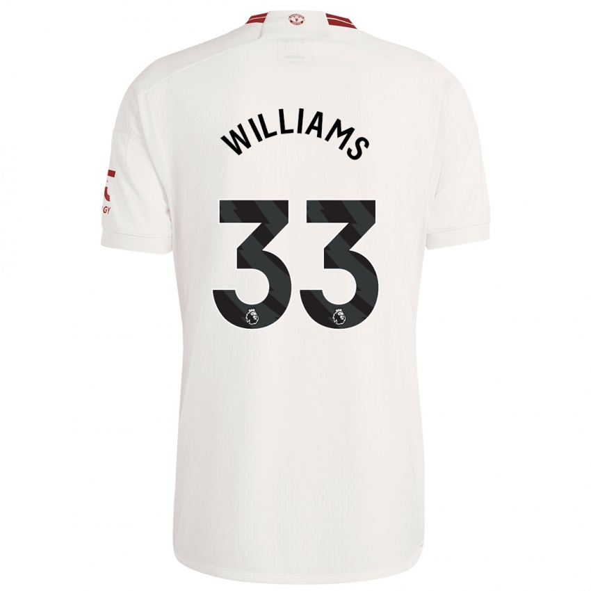 Kinder Brandon Williams #33 Weiß Ausweichtrikot Trikot 2023/24 T-Shirt Österreich