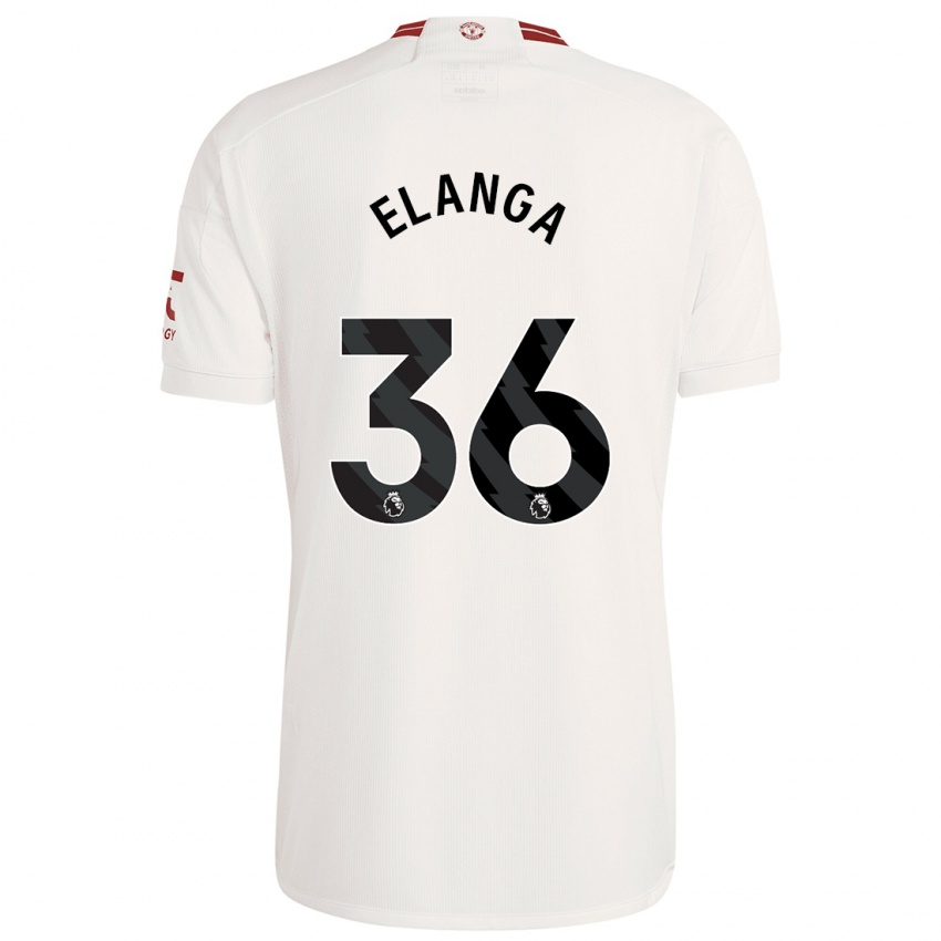 Kinder Anthony Elanga #36 Weiß Ausweichtrikot Trikot 2023/24 T-Shirt Österreich