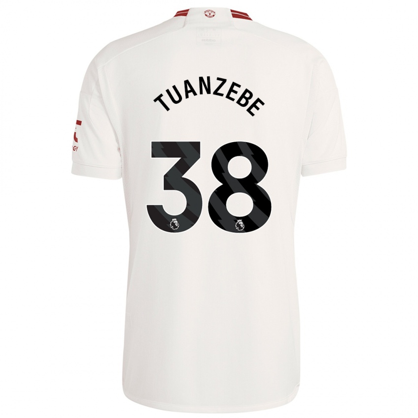 Kinder Axel Tuanzebe #38 Weiß Ausweichtrikot Trikot 2023/24 T-Shirt Österreich