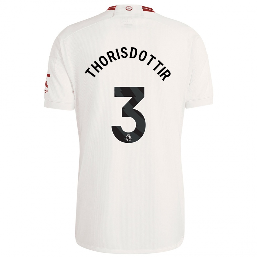 Kinder Maria Thorisdottir #3 Weiß Ausweichtrikot Trikot 2023/24 T-Shirt Österreich