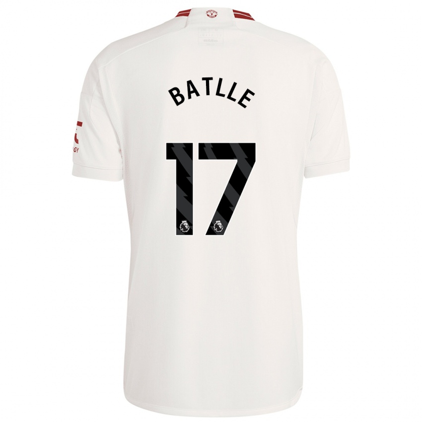 Kinder Ona Batlle #17 Weiß Ausweichtrikot Trikot 2023/24 T-Shirt Österreich