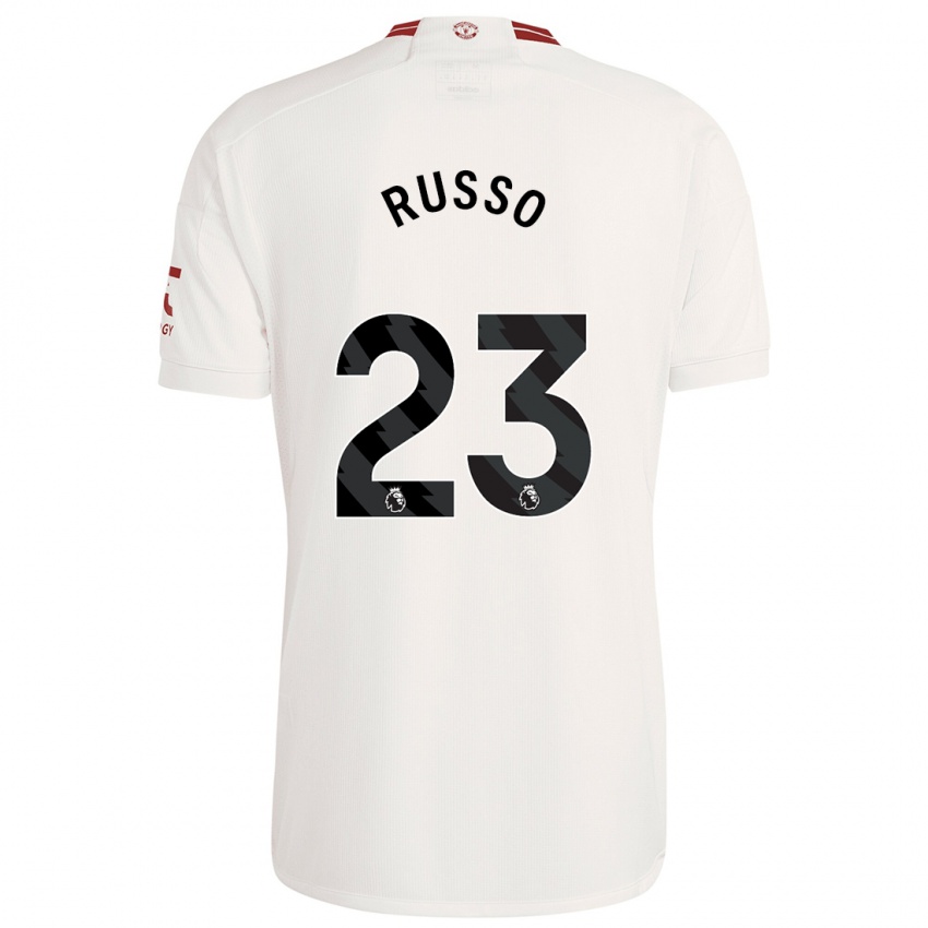 Kinder Alessia Russo #23 Weiß Ausweichtrikot Trikot 2023/24 T-Shirt Österreich