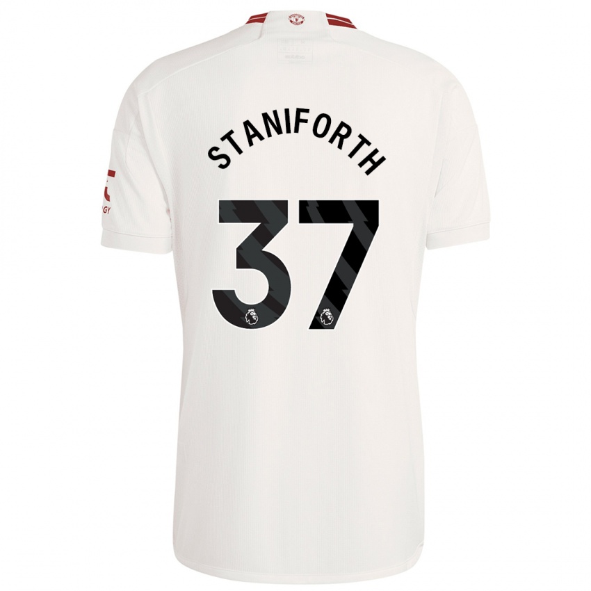 Kinder Lucy Staniforth #37 Weiß Ausweichtrikot Trikot 2023/24 T-Shirt Österreich