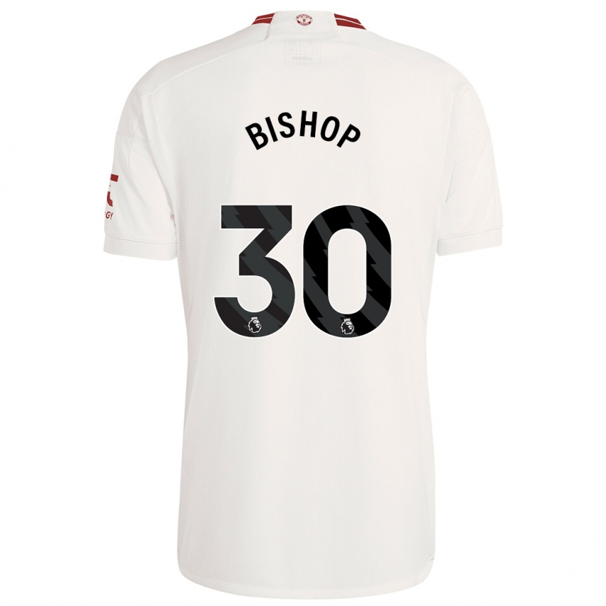 Kinder Nathan Bishop #30 Weiß Ausweichtrikot Trikot 2023/24 T-Shirt Österreich