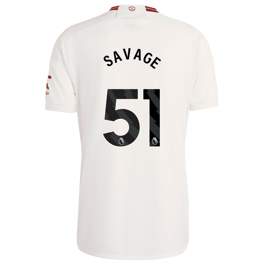 Kinder Charlie Savage #51 Weiß Ausweichtrikot Trikot 2023/24 T-Shirt Österreich