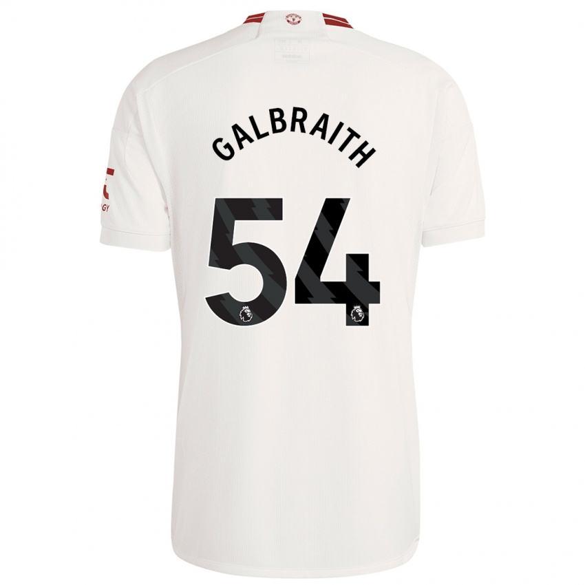 Kinder Ethan Galbraith #54 Weiß Ausweichtrikot Trikot 2023/24 T-Shirt Österreich