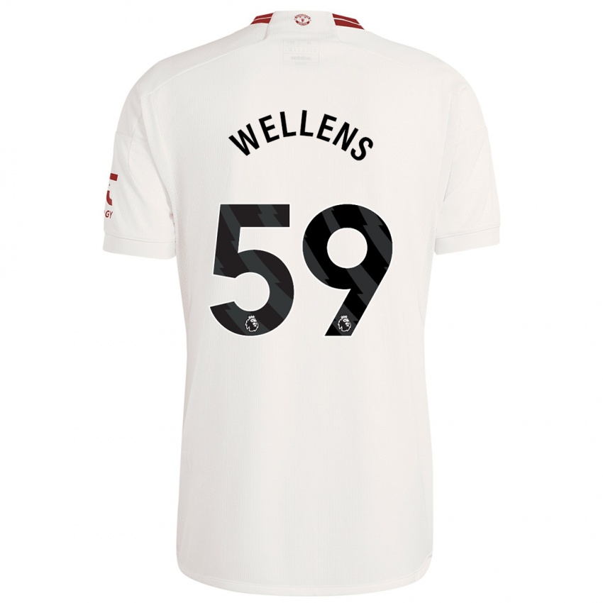 Kinder Charlie Wellens #59 Weiß Ausweichtrikot Trikot 2023/24 T-Shirt Österreich