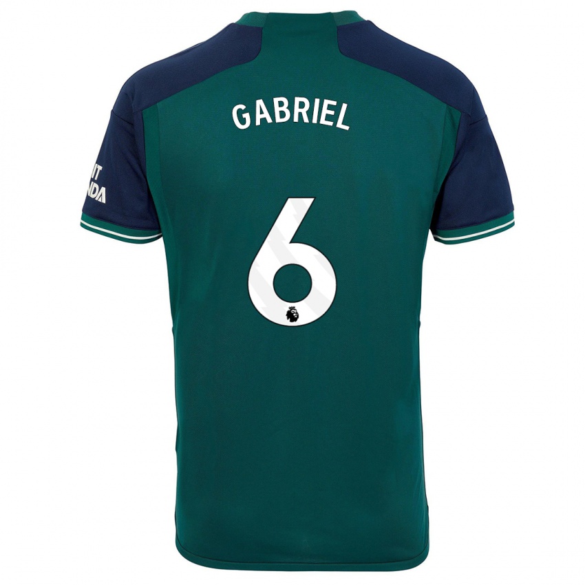 Kinder Gabriel Magalhaes #6 Grün Ausweichtrikot Trikot 2023/24 T-Shirt Österreich