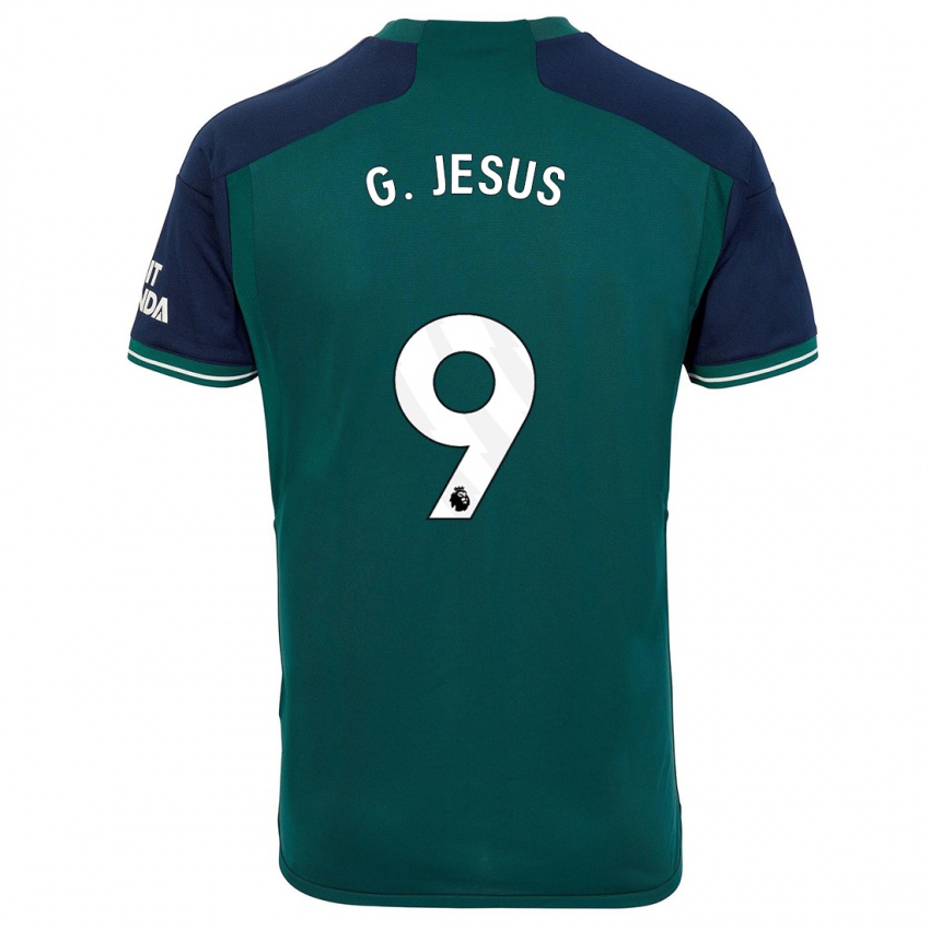 Kinder Gabriel Jesus #9 Grün Ausweichtrikot Trikot 2023/24 T-Shirt Österreich