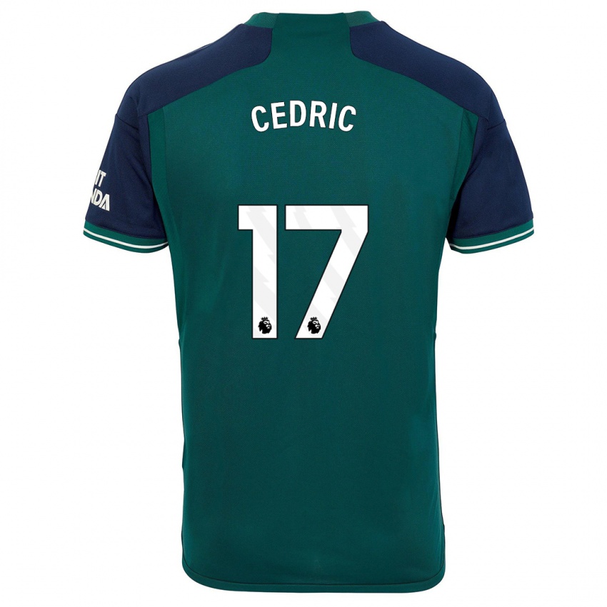 Kinder Cedric Soares #17 Grün Ausweichtrikot Trikot 2023/24 T-Shirt Österreich