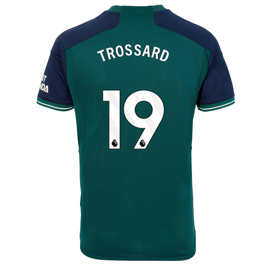 Kinder Leandro Trossard #19 Grün Ausweichtrikot Trikot 2023/24 T-Shirt Österreich