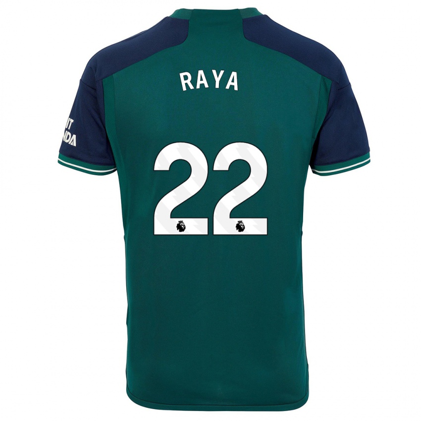 Kinder David Raya #22 Grün Ausweichtrikot Trikot 2023/24 T-Shirt Österreich