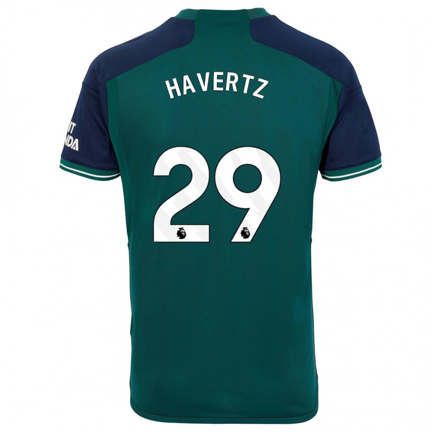 Kinder Kai Havertz #29 Grün Ausweichtrikot Trikot 2023/24 T-Shirt Österreich