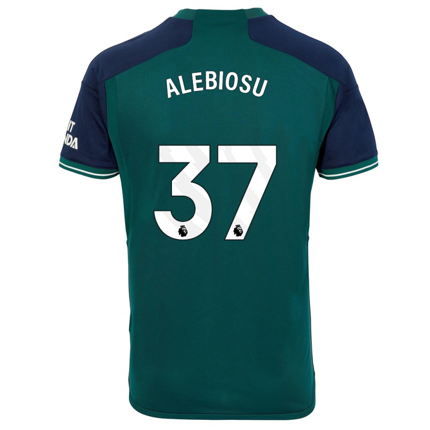 Kinder Ryan Alebiosu #37 Grün Ausweichtrikot Trikot 2023/24 T-Shirt Österreich