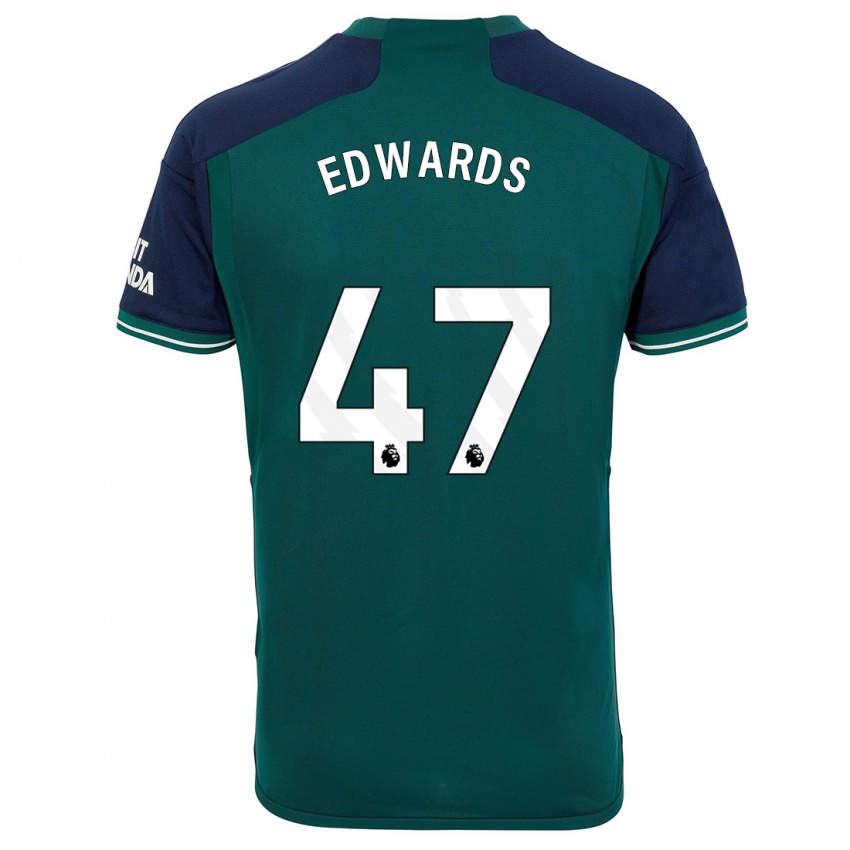 Kinder Khayon Edwards #47 Grün Ausweichtrikot Trikot 2023/24 T-Shirt Österreich