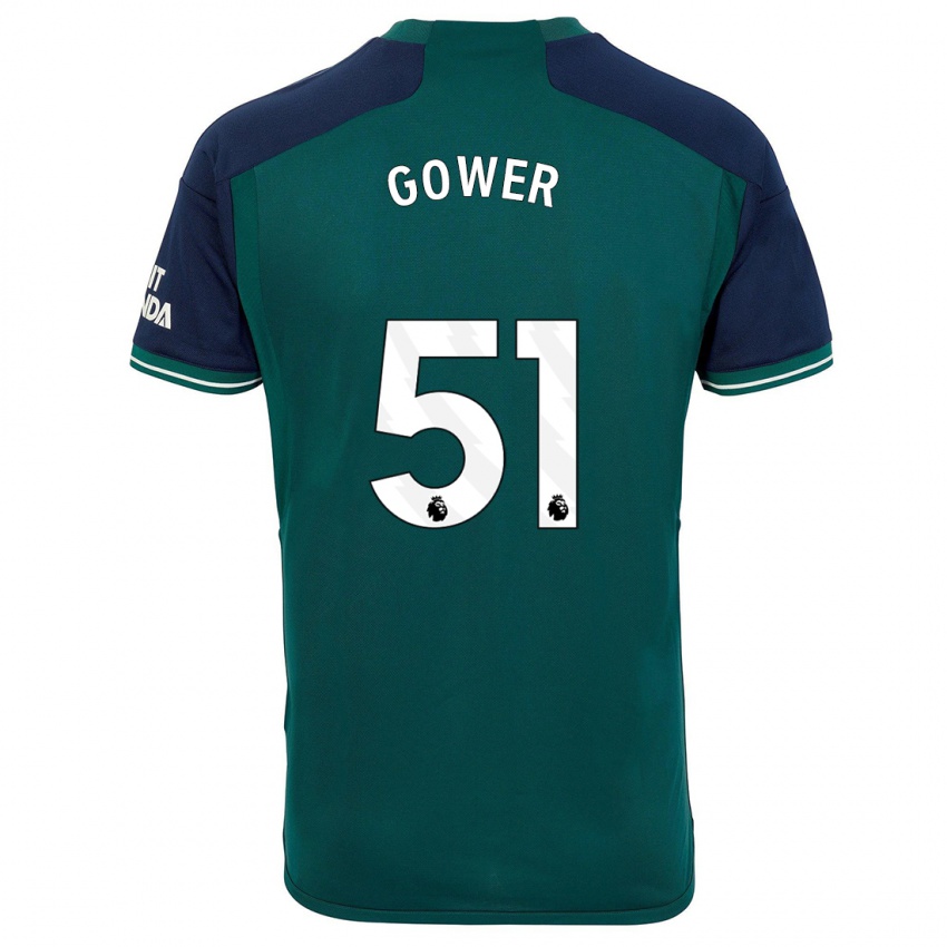 Kinder Jimi Gower #51 Grün Ausweichtrikot Trikot 2023/24 T-Shirt Österreich