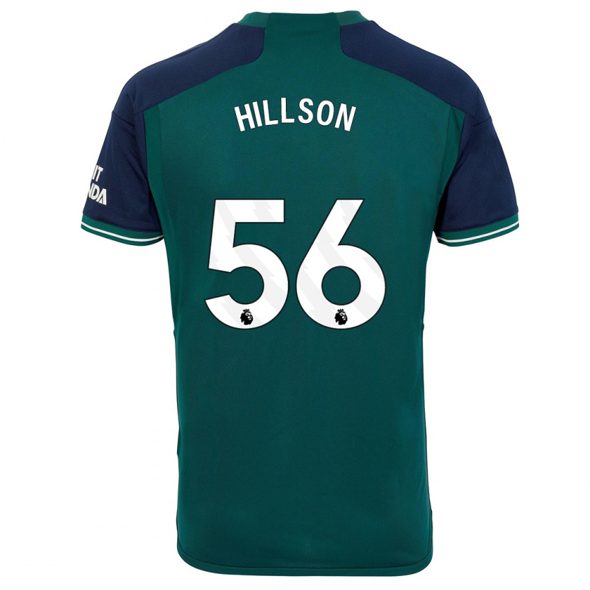 Kinder James Hillson #56 Grün Ausweichtrikot Trikot 2023/24 T-Shirt Österreich