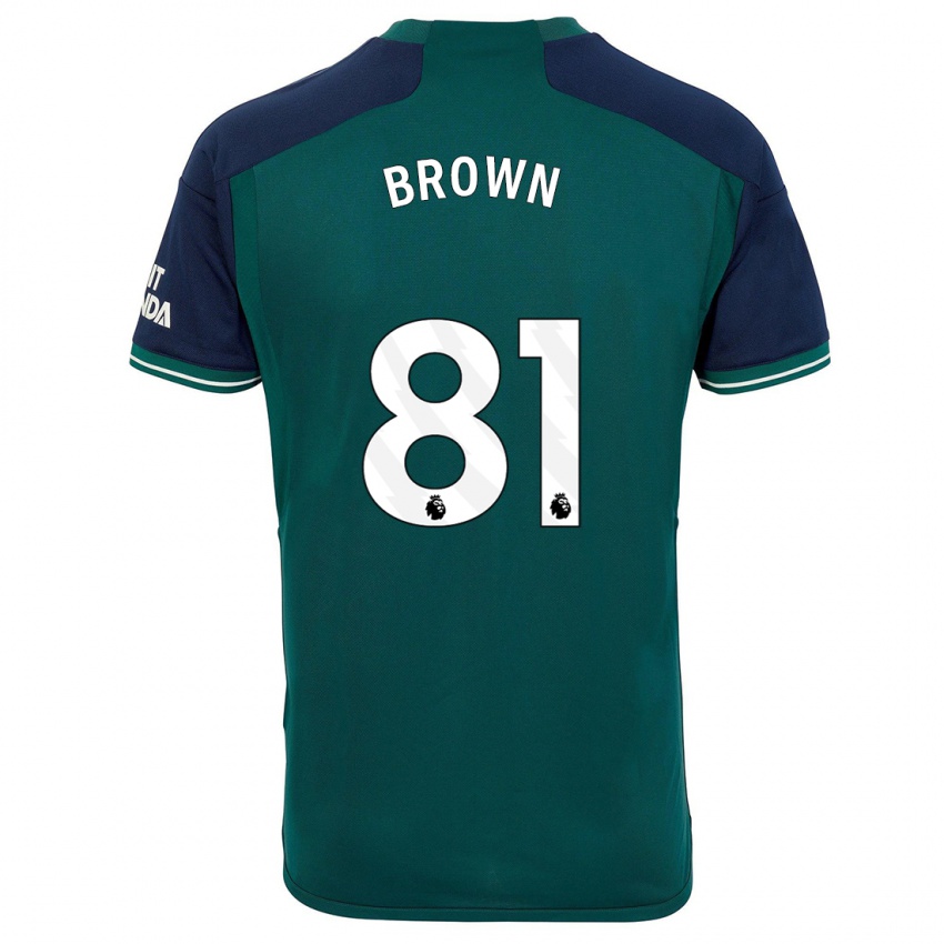 Kinder Luis Brown #81 Grün Ausweichtrikot Trikot 2023/24 T-Shirt Österreich