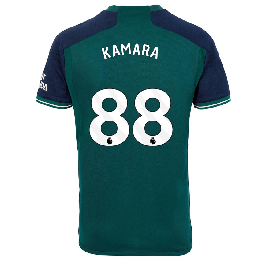 Kinder Osman Kamara #88 Grün Ausweichtrikot Trikot 2023/24 T-Shirt Österreich