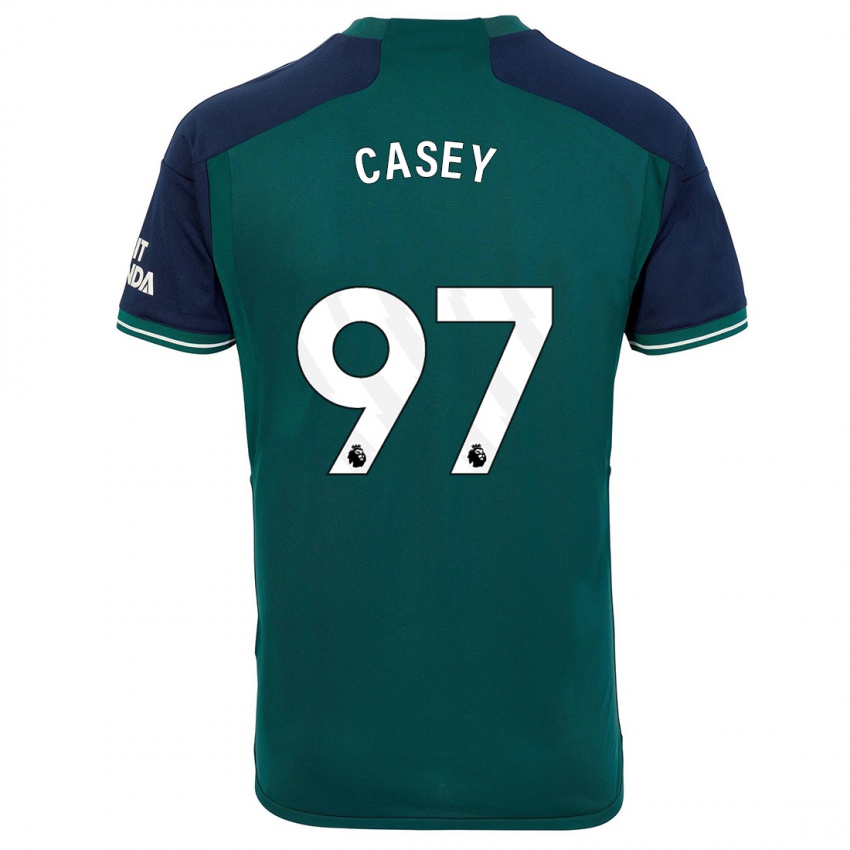 Kinder Dan Casey #97 Grün Ausweichtrikot Trikot 2023/24 T-Shirt Österreich