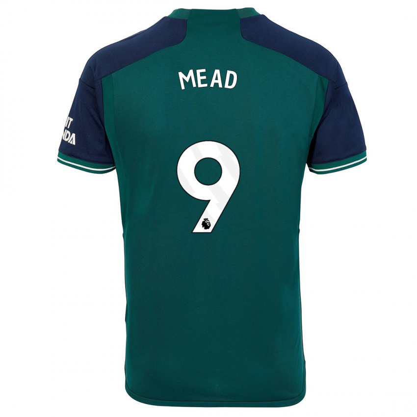 Kinder Beth Mead #9 Grün Ausweichtrikot Trikot 2023/24 T-Shirt Österreich