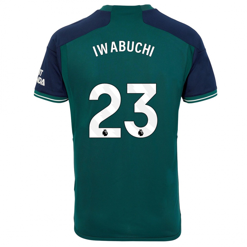 Kinder Mana Iwabuchi #23 Grün Ausweichtrikot Trikot 2023/24 T-Shirt Österreich