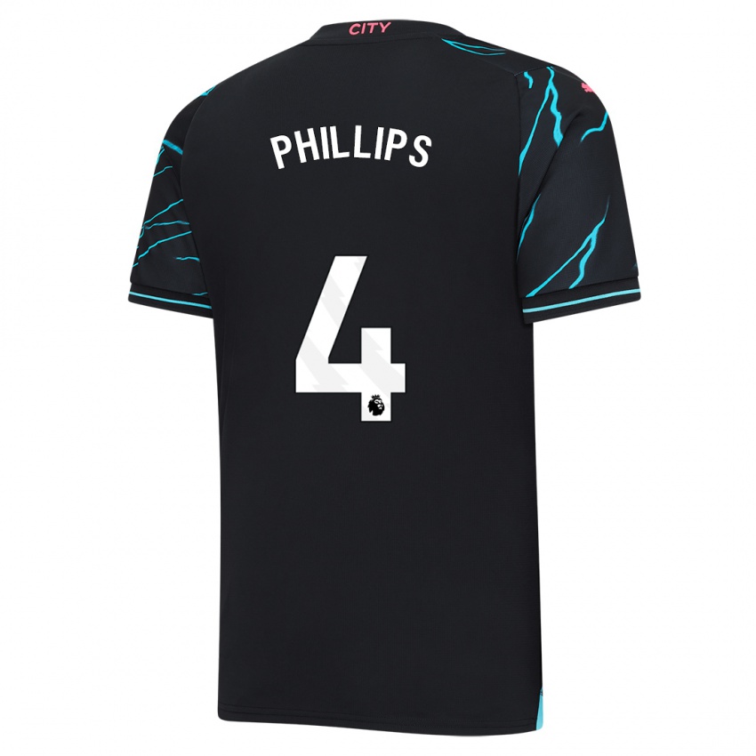 Kinder Kalvin Phillips #4 Dunkelblau Ausweichtrikot Trikot 2023/24 T-Shirt Österreich