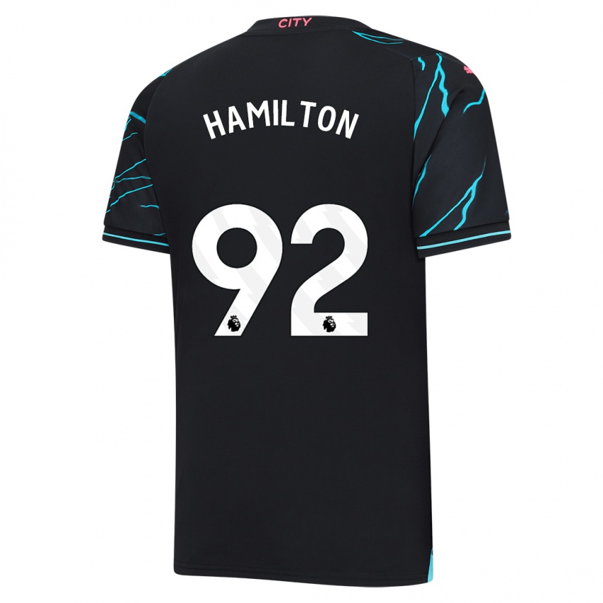 Kinder Micah Hamilton #92 Dunkelblau Ausweichtrikot Trikot 2023/24 T-Shirt Österreich