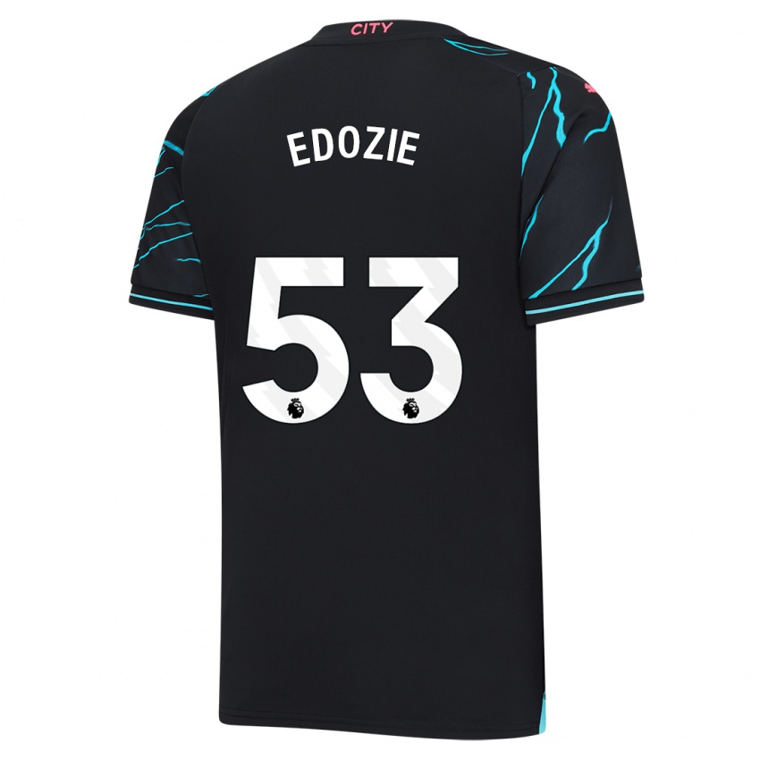 Kinder Samuel Edozie #53 Dunkelblau Ausweichtrikot Trikot 2023/24 T-Shirt Österreich